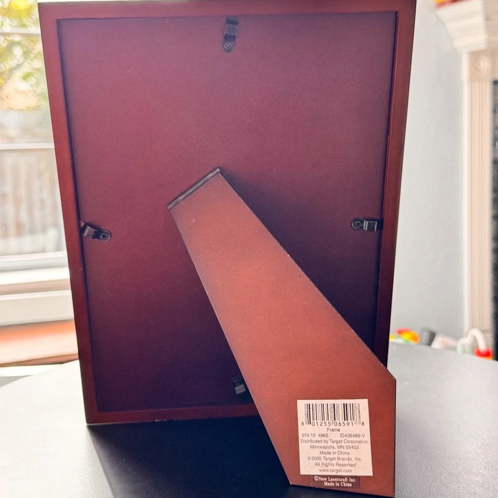 New Vintage Shadowbox Photo Frame Wood 4x6 3x3 Double‎ Picture Display